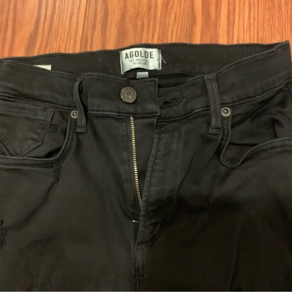 Womens Agolde Sophie High Rise Skinny in Moonstruck Ripped‎ Jeans size 27 - Picture 3 of 10